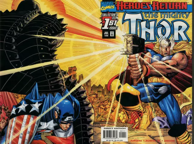 Thor #1 July 1998 Marvel Comic Book (VF/NM)