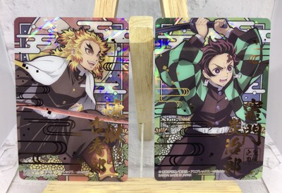 bandai demon slayer kimetsu no yaiba stained glass card
