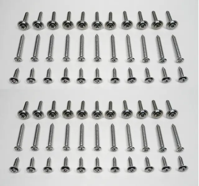 66 Chrome Restoration Screws! Fits Amc American Javelin Amx Rebel Etc & Cadillac