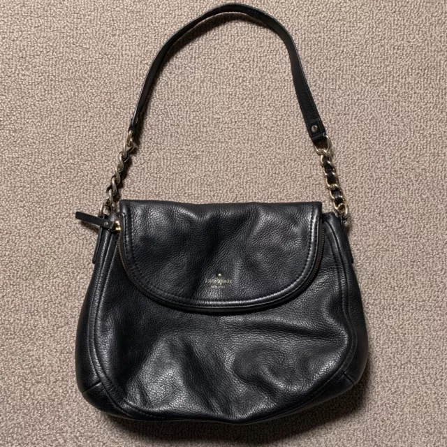 Kate Spade New York Bag Black Cobble Hill Devin Leather Shoulder Bag