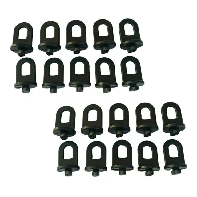 Pack of 10-50 plastic greenhouse hanging crop hooks hangers clips