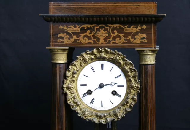 pendule portique Charles X / French clock, "pendule portique" Charles X 2