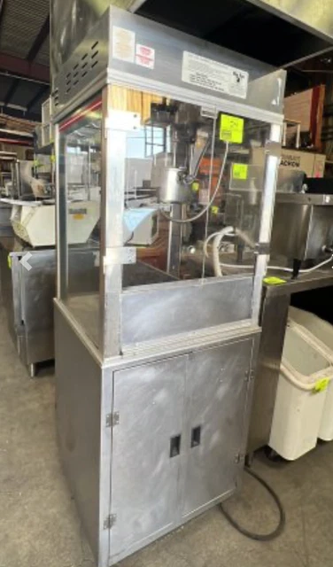 Commercial Popcorn Station Machine Portable Gold Metal Astro POP-16 Big Eye