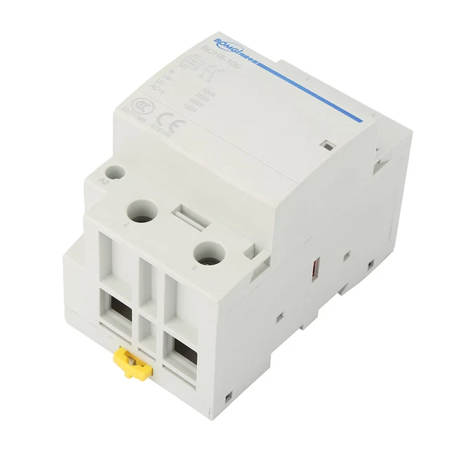 AC-Schütz 40A, 2-polig, 220V/230V – Energiesparend & Geräuscharm Für DIN-Schiene