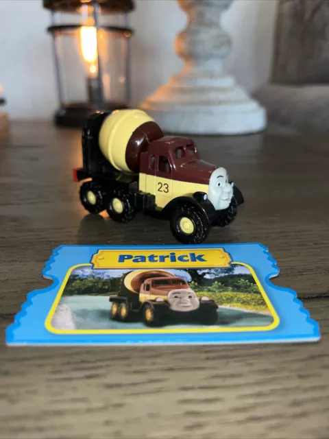 PATRICK! THOMAS FRIENDS! TAKE Along Diecast 2008 COLLECTOR CARD! CEMENT MIXER