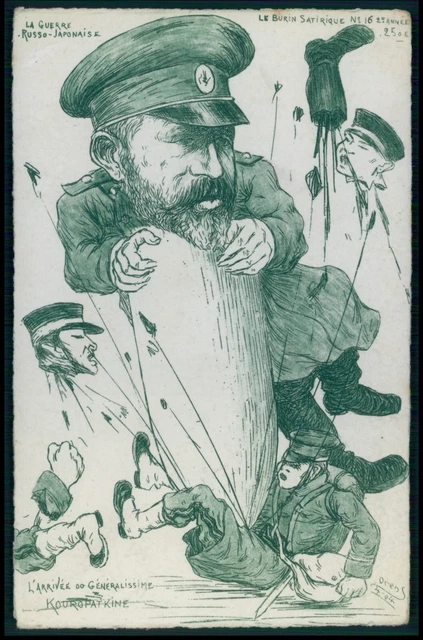 art Orens Kouropatkine War Japan Russia Russo Japanese Russian 1900s postcard