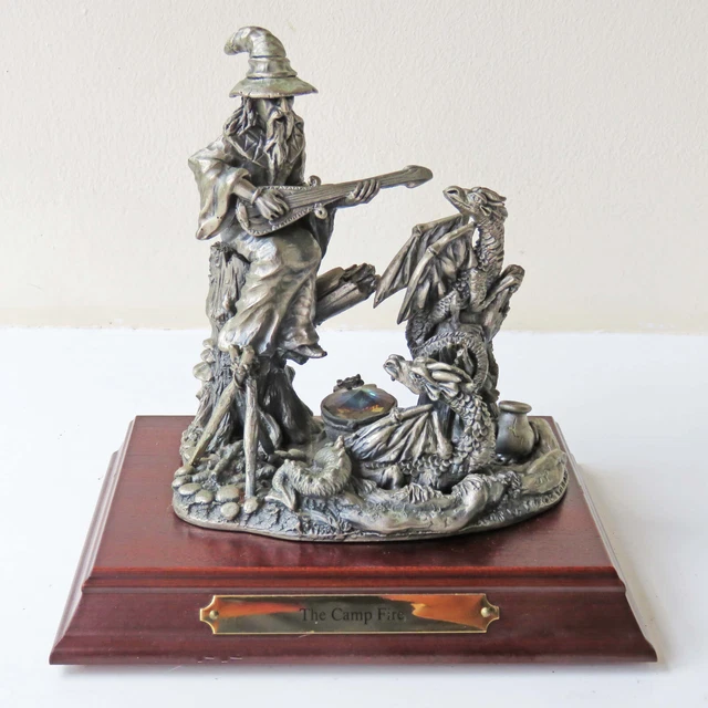 Tudor Mint : Myth And Magic: The Camp Fire Large Pewter Figure