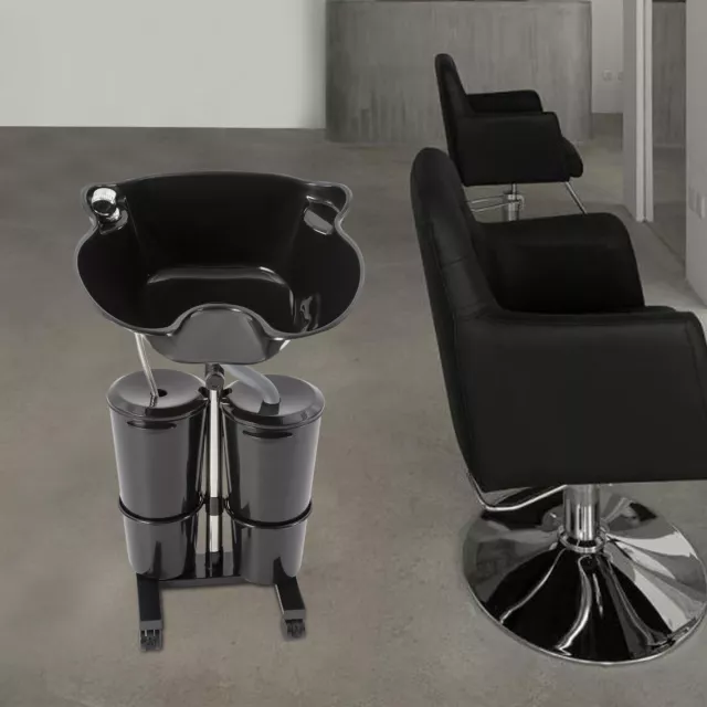 Friseur-Waschbecken Mobil Waschplatz Haarwaschbecken Kopfwaschbecken Mit Pumpe