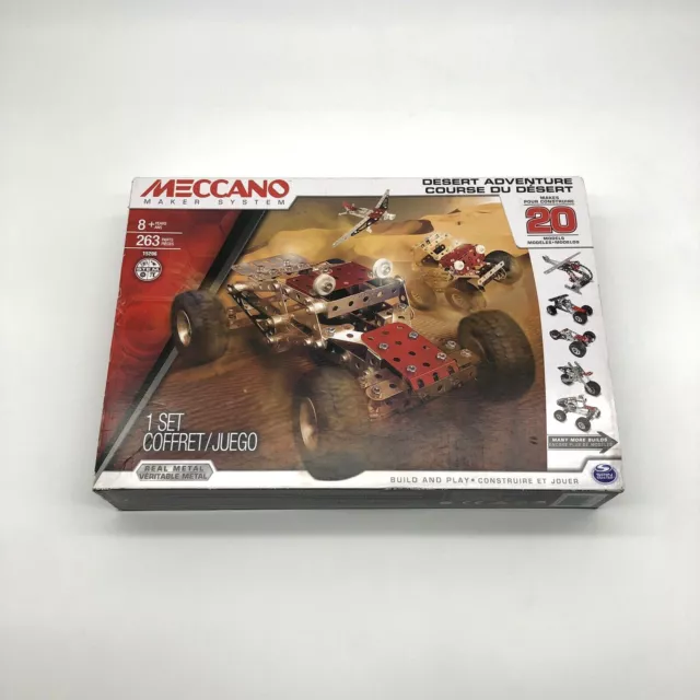 Meccano Maker System Desert Adventure Model Set 20 Models 15206 NEW Sealed