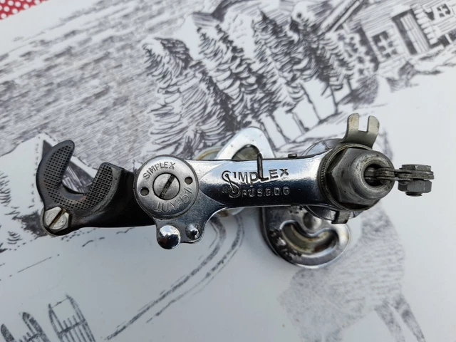ANCIEN DERAILLEUR &SIMPLEX Juy" Acier Randonneur (Se) Année 1940 Velo