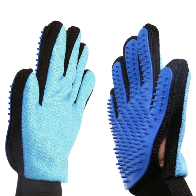 Pet Grooming Glove Brush Loose Hair Remover Fur Massage Removal Tool for Dog Cat
