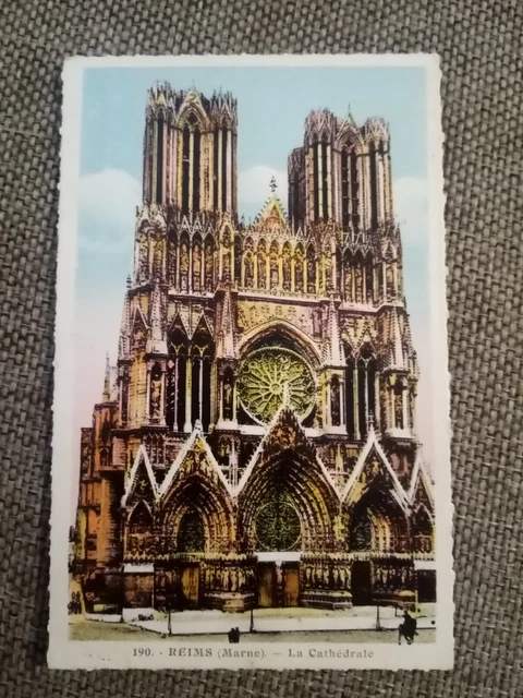 Cpa Reims La Cathédrale