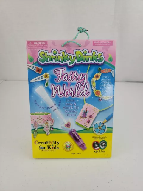 NEW Shrinky Dinks Bright White 6 Sheet Creative Pack and OPENED Fairy World READ 2