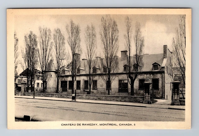 Montreal-Quebec, Chateau De Ramezay, Advertising, Vintage Postcard