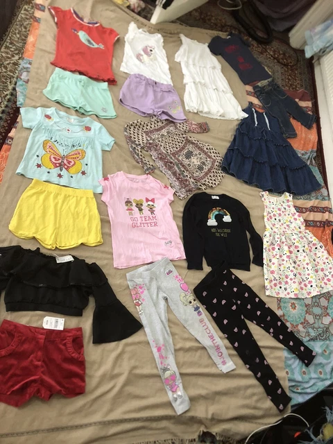 GIRLS SPRING SUMMER CLOTHES BUNDLE AGE 5 YEARS FROM ZARA, RIVER ISLAND, NEXT etc