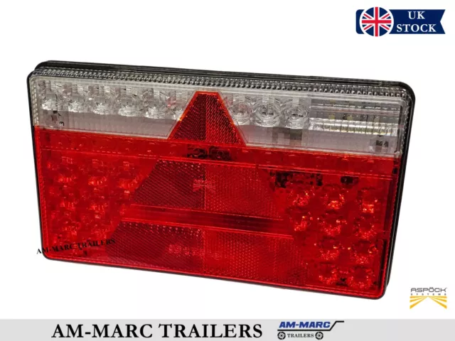 Rear Led Lamp Light Right 8Pin Multiled 2 Triangle fit Ifor Williams Trailer