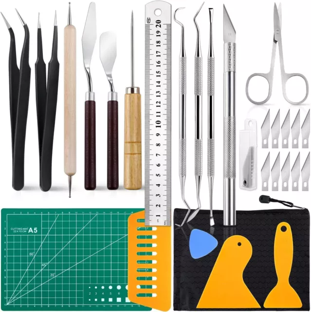 22pcs Craft Vinyl Weeding Tools Set Basic Vinyl Tool for Cricut Lettering Kits