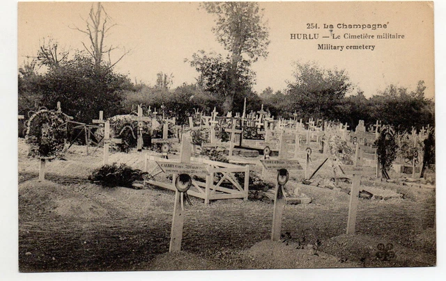 LES HURLUS - Marne - CPA 51 - le cimetiere Militaire