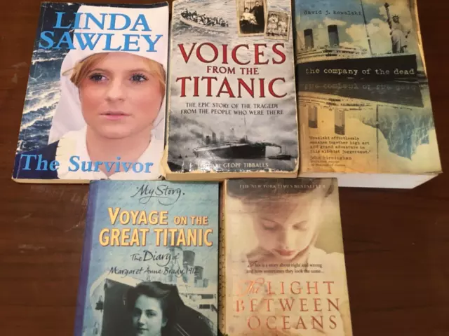 Lot Of 5 Books About Shipwrecks Titanic Survivors