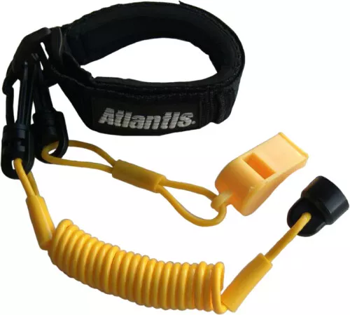 ATLANTIS PRO FLOATING Wrist/Jacket Lanyard with Whistle Yellow A7447PFW ...