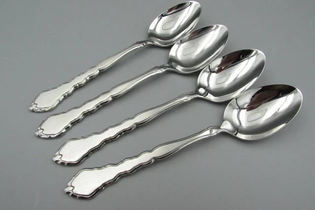 Oneida USA Stainless SATINIQUE Teaspoons - Used - Set of Four