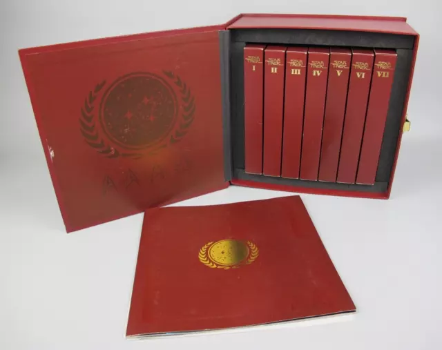 VTG Star Trek VHR Box Set. Limited Edition 30th Anniversary. Starfleet registry.