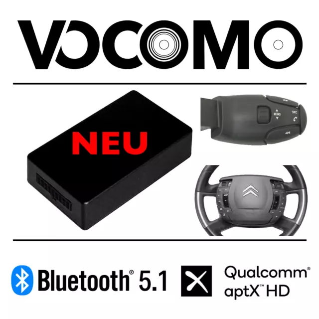 Module Bluetooth Radio Stéréo AUX Adaptateur Audio pour Peugeot
