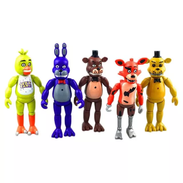 Five Nights at Freddys Nightmare 5 Set of 6 Action Figures Gift  Collectible S25