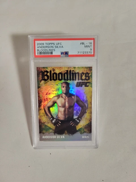 2009 Topps UFC Bloodlines Anderson Silva #BL-16 PSA 9 MINT Rookie RC