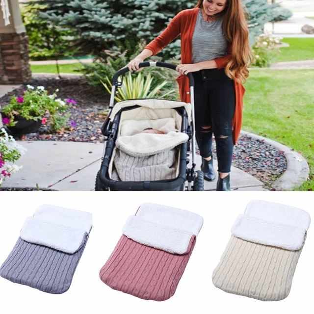 Armlehnen abdeckung Säuglings knopf stricken Wrap Warme Schlafsäcke Wickeln