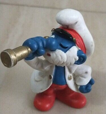 PCHTROUMPF1981 PEYO  GERMANY SCHLEICH SCHLUMPF PITUFO PVC CAPITAN BARCO SMURF 
