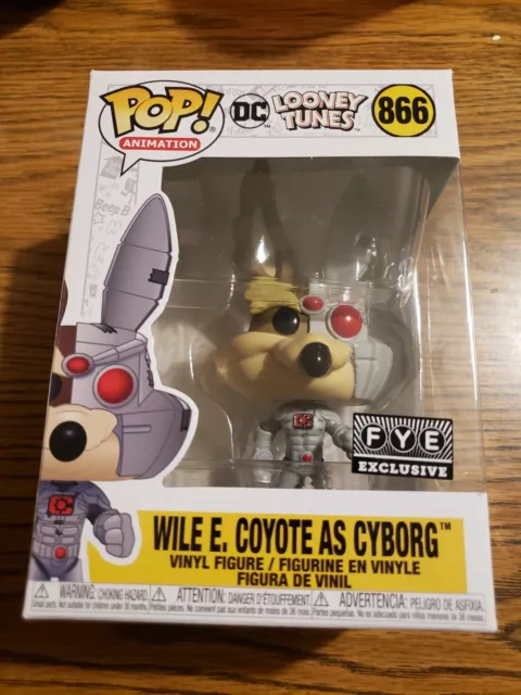 Funko Pop Wile E Coyote as Cyborg DC Looney Tunes FYE Exclusive