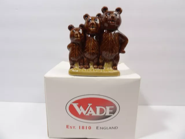 Wade England Nursery Rhyme Large Blow Up "The Three Bears" Figurine ~ 2 3/4"