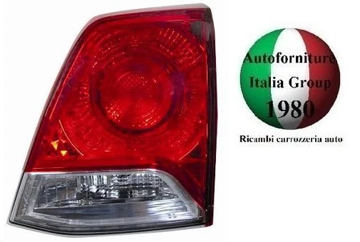 Fanale Posteriore Sinistro A LED Per Fiat Punto Evo Dal 2009 – Bordo Interno Rosso, Attacco A Incastro, Lato Conducente