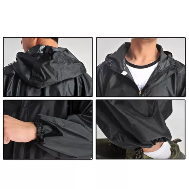 Men's Workwear One Piece Motorcycle Waterproof Rain Suit Costume 3