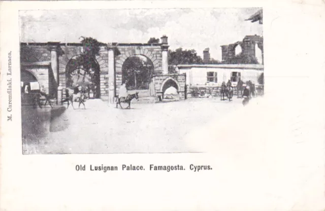 Postal Chipriota Caremfilaki Antiguo Palacio Lusignan Famagusta Rara Principios De 1903