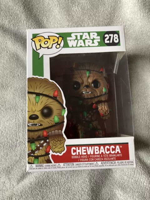 Star Wars Chewbacca avec lumières de Noël Pop Vinyl Figure #278