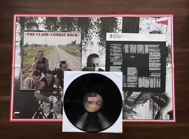 The Clash Combat Rock LP Holland Press + POSTER & insert punk Not KBD 80’s