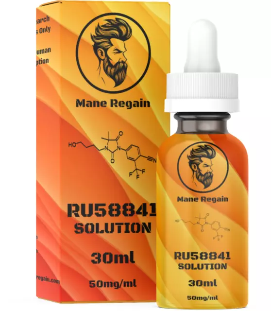 Mane Regain - RU58841 - 5% Solution (50mg/ml) - 30ml Bottle. DHT Blocker