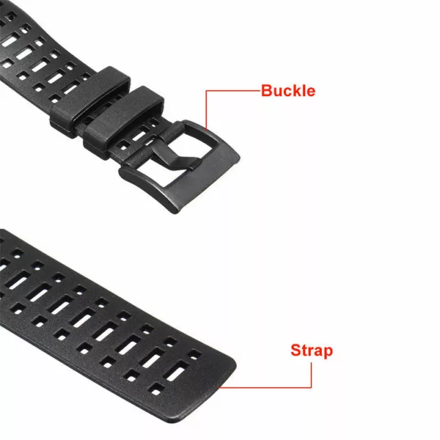 Mens Black Rubber Watch Strap Band + Screwdriver For Suunto Ambit 3 Peak/Ambit 2 3