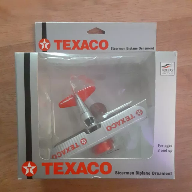 Stearman Biplane Ornament Texaco Brand Petroleana - Liberty Classics SpecCast