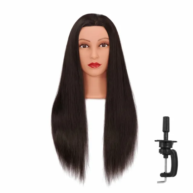 Cabeza De Maniqui De Pelo Yaki Cosmetologia Cabeza De Maniqui Doll 26-28 "