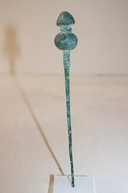 QUALITY ANCIENT NEAR EAST BRONZE CLOAK PIN 6/5th CENTURY BC