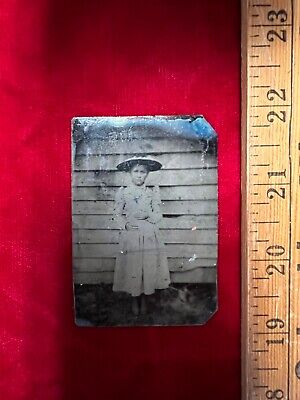 Young Girl/Child Tintype c1860’s Antique Plate Photo Vintage Civil War Era