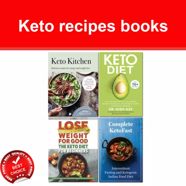 Keto Recipes Books Set Keto Kitchen, Keto Diet for Beginners, Complete KetoFast