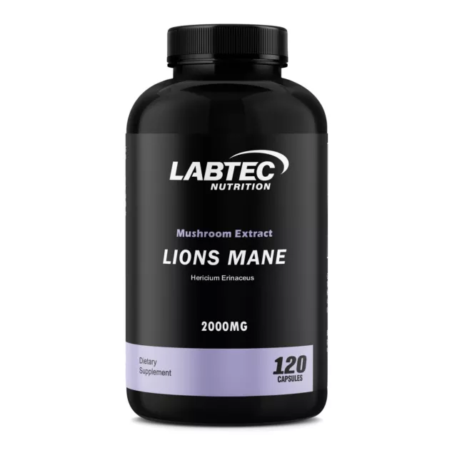 Lions Mane Mushroom 2000MG | 120 Caps DOUBLE STRENGTH PREMIUM GRADE!