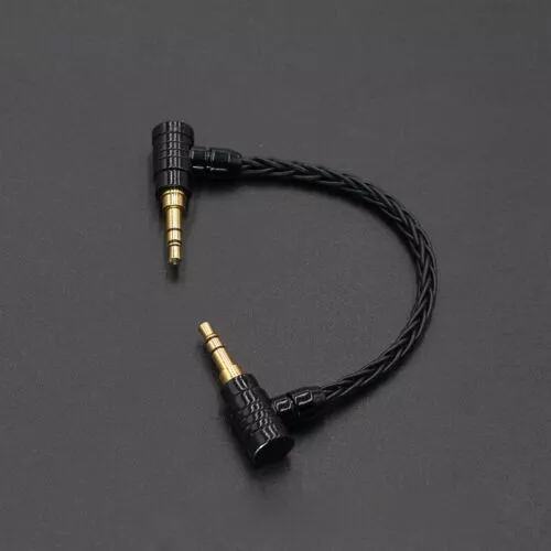 c 3.5mm To 3.5mm Male Stereo Audio Cable 8 Core Silver Plated Aux Cable