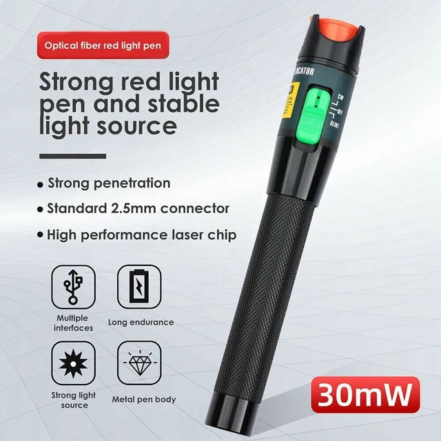 Localizzatore di errori visivo fibra ottica tester cavo-misuratore 1/10/20/30/50mW