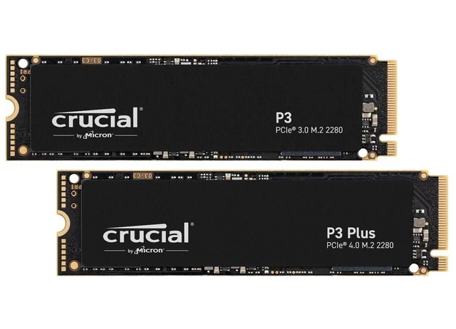 CRUCIAL P3 PLUS 1TB PCIe Gen4 3D NAND NVMe M.2 SSD, up to