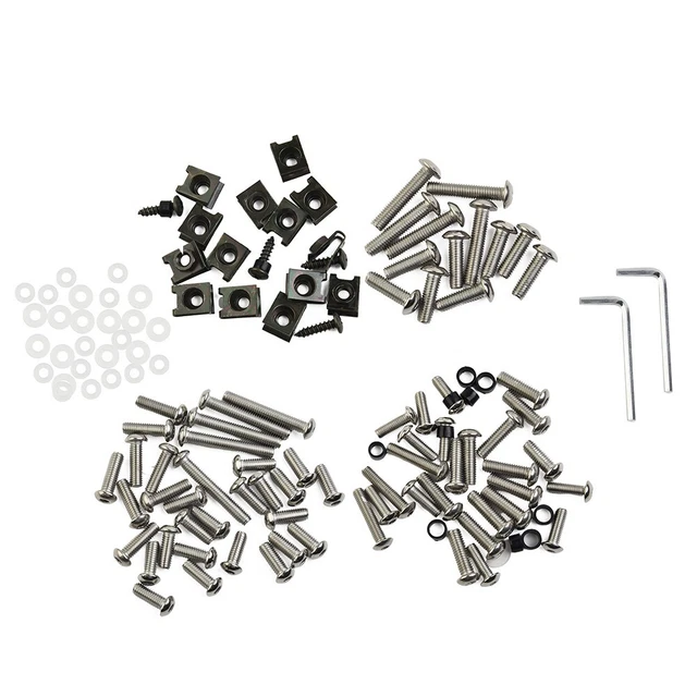 Boulons Lot Visser Hardware Kit Avec Rondelle Plate Pièces 155pcs / Kit